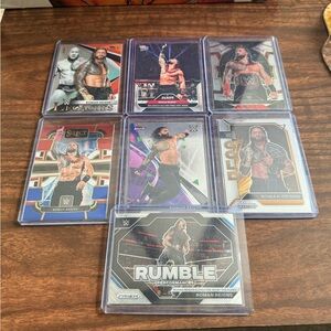 Roman Reigns card lot (7 cards)